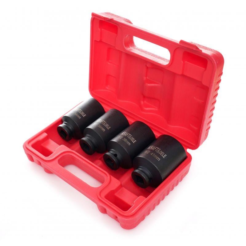 Набор ударных головок Kraft&Dele KD11754 1/2" 4 шт. 34-41 мм