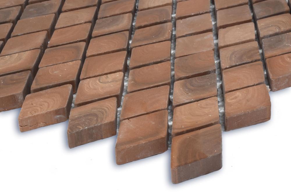 Керамогранитная мозаика Kotto Ceramica MI7 30500316C 300x300x10 мм/ромб 30x50 мм Noce