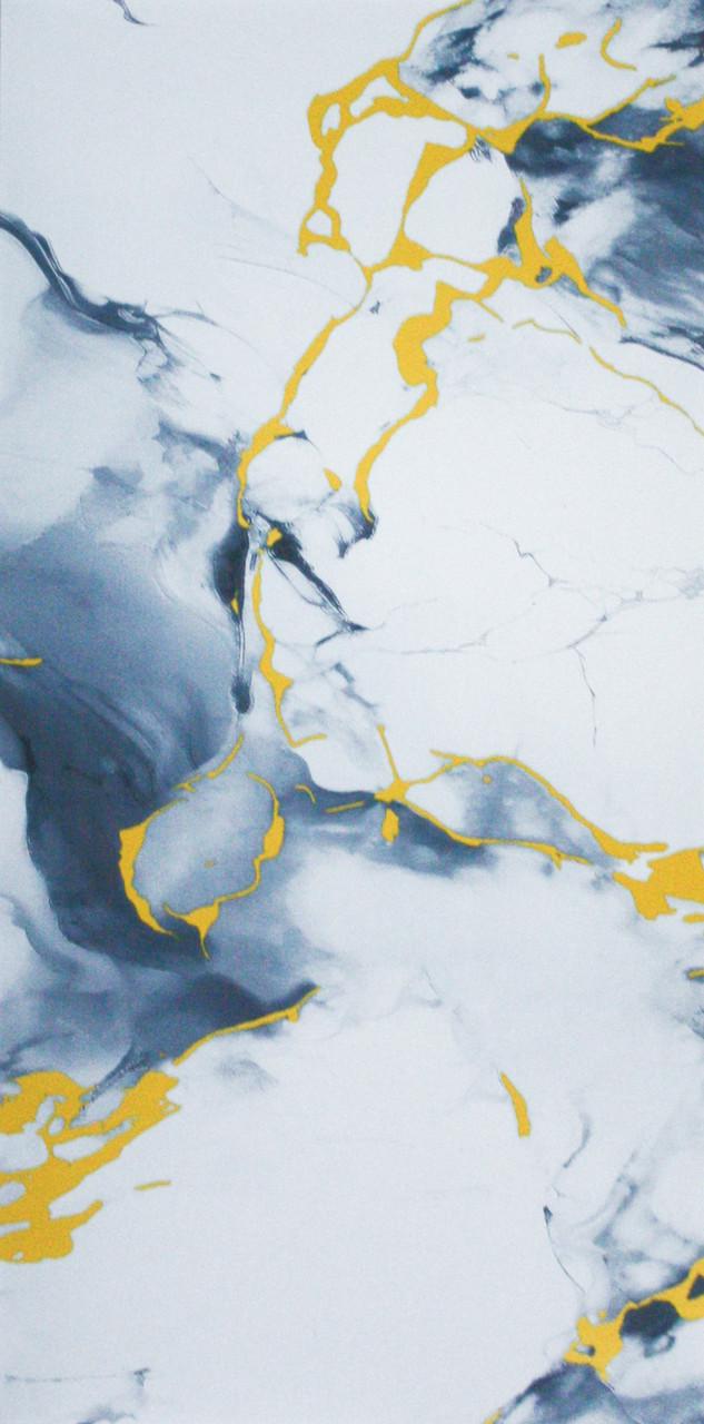 PET-панель самоклеющаяся глянцевая 600х300х2,5 мм Морской синий (2770343866)