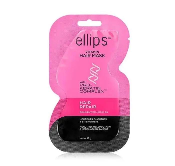 Маска для волос Ellips Vitamin Hair Mask Repair with Pro-Keratin Complex Восстановление с маслом жожоба 18 мл (E9952)