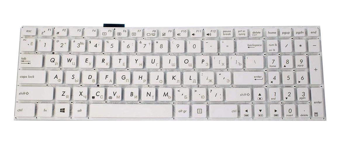 Клавиатура для ноутбука Asus X502/X502NA матовая (0KNL0-6121RU00)