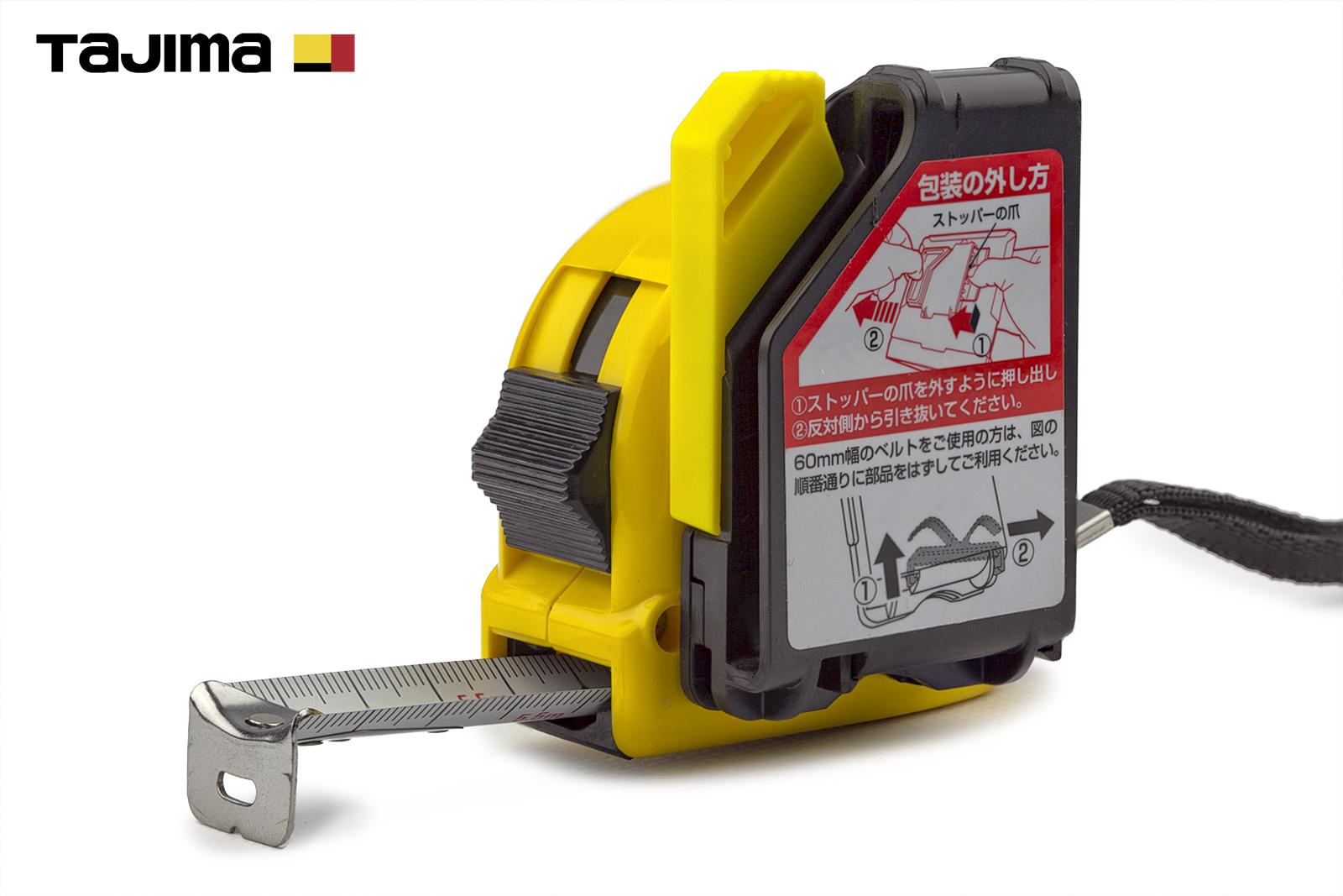 Рулетка строительная Tajima Hi Lock L25-55 с держателем на пояс 5,5 м (1001-1652) - фото 2