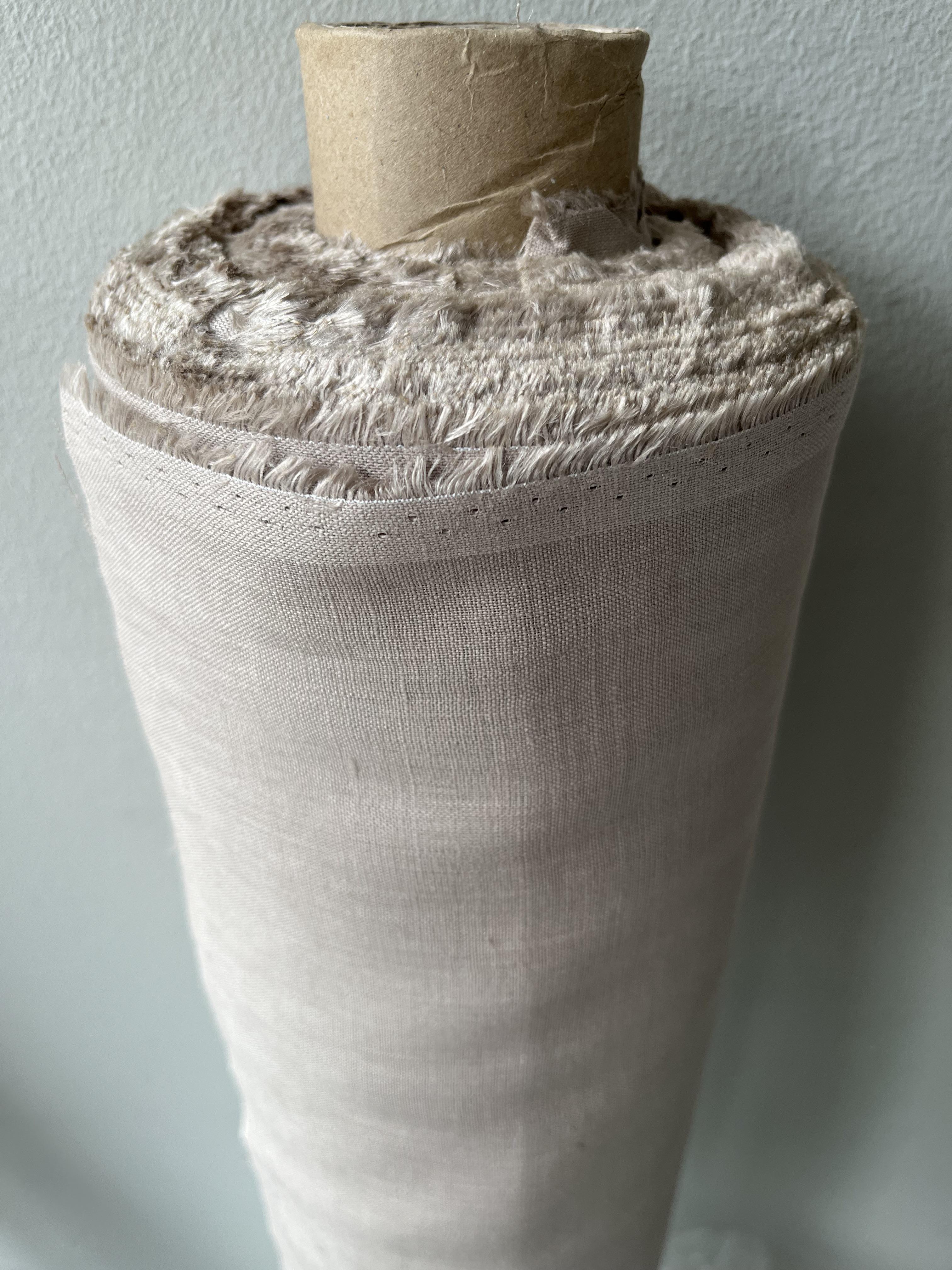 Ткань LINEN PLUS 100% лен 143 см 331 Бежевый - фото 2