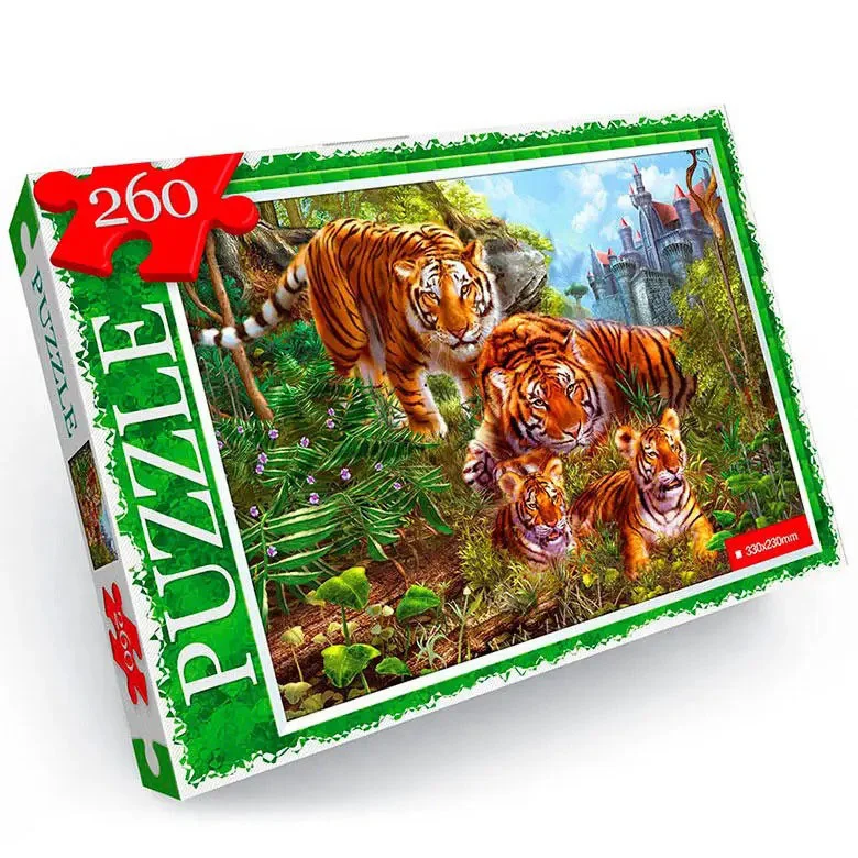 Пазлы Danko Toys C260-13-02 Тигры 260 элементов (2990377348)