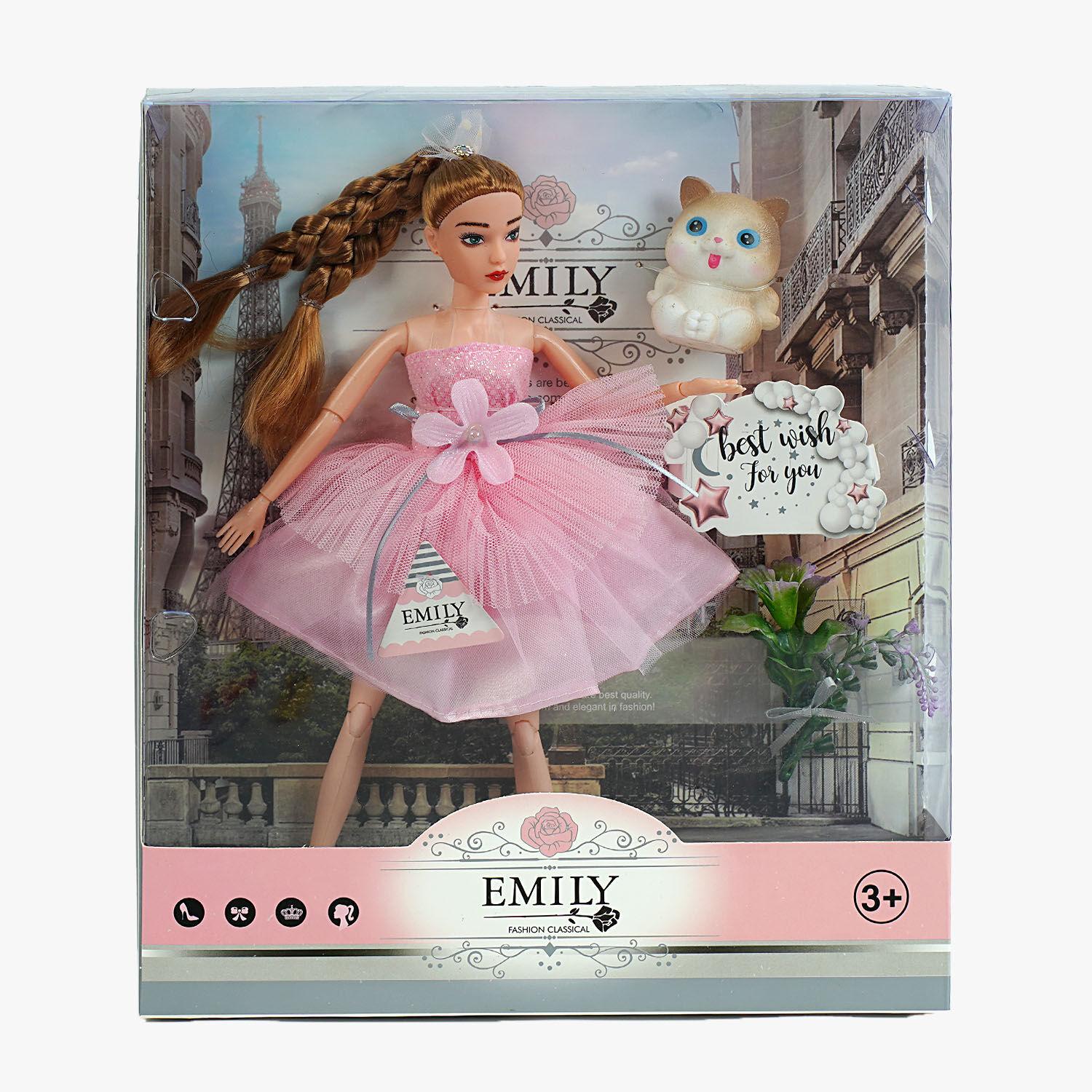 Кукла QJ 117 B/48/2 и питомец/цветы/в коробке 30 см (25484222)