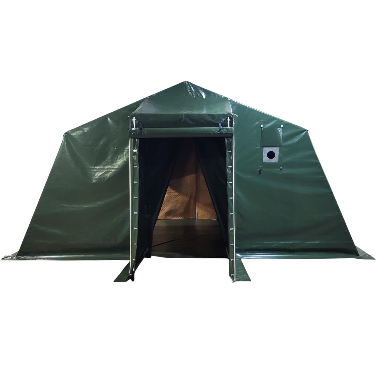 Намет каркасний «Британка» 5,5×4,12 м з тамбуром (ПВХ 650 г/м²)