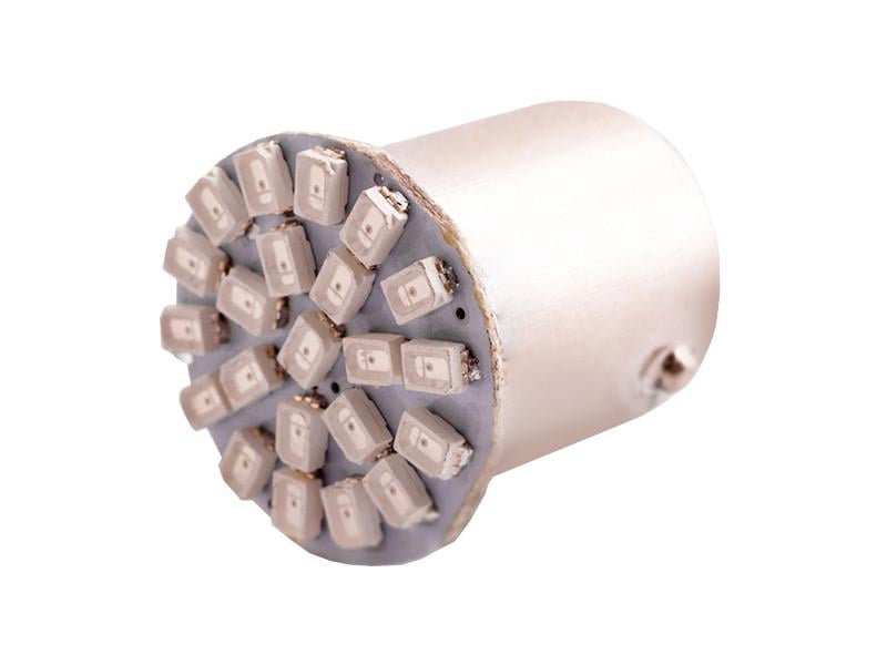 Автолампа світлодіодна T25 P21/5W (1157) 24 В SMD1206-22led Червоний (1504)