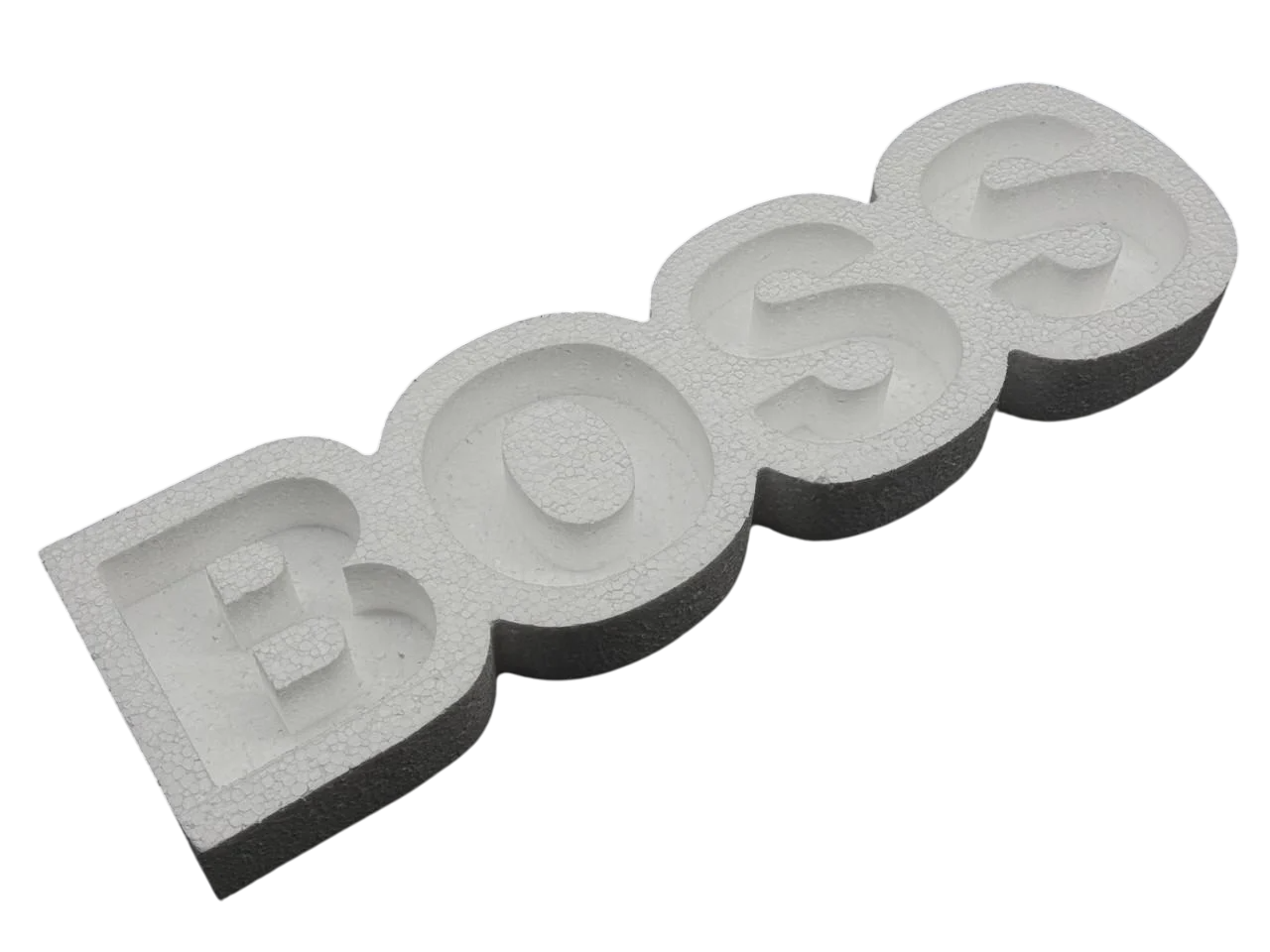 Пенобокс для декорирования "BOSS" пенопластовая заготовка для рукоделия 55х15,5 см Белый (PNB-002)