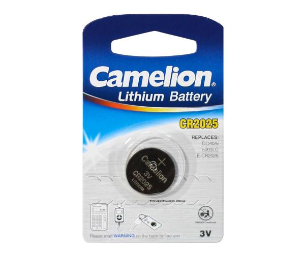 Батарейка Camelion CR2025 Lithium 3V Silver