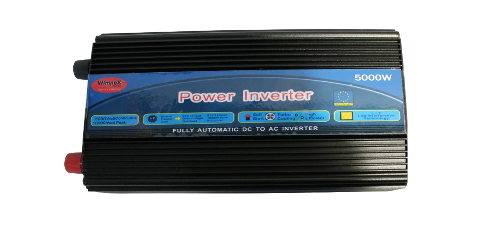 Інвертор автомобільний WimpeХ WX-5000 W 12-220 V Чорний (9293117)