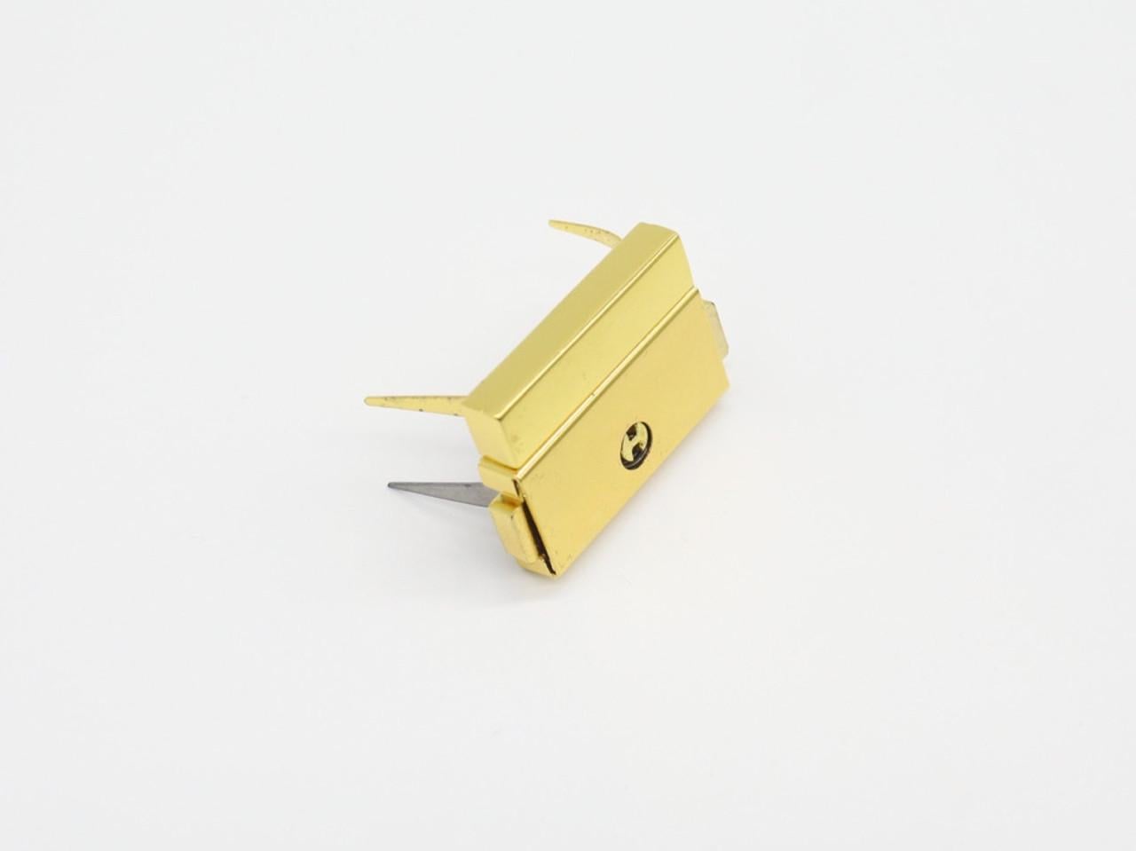 Замок для сумок металевий 33х25 мм Золотистий (А-16601)