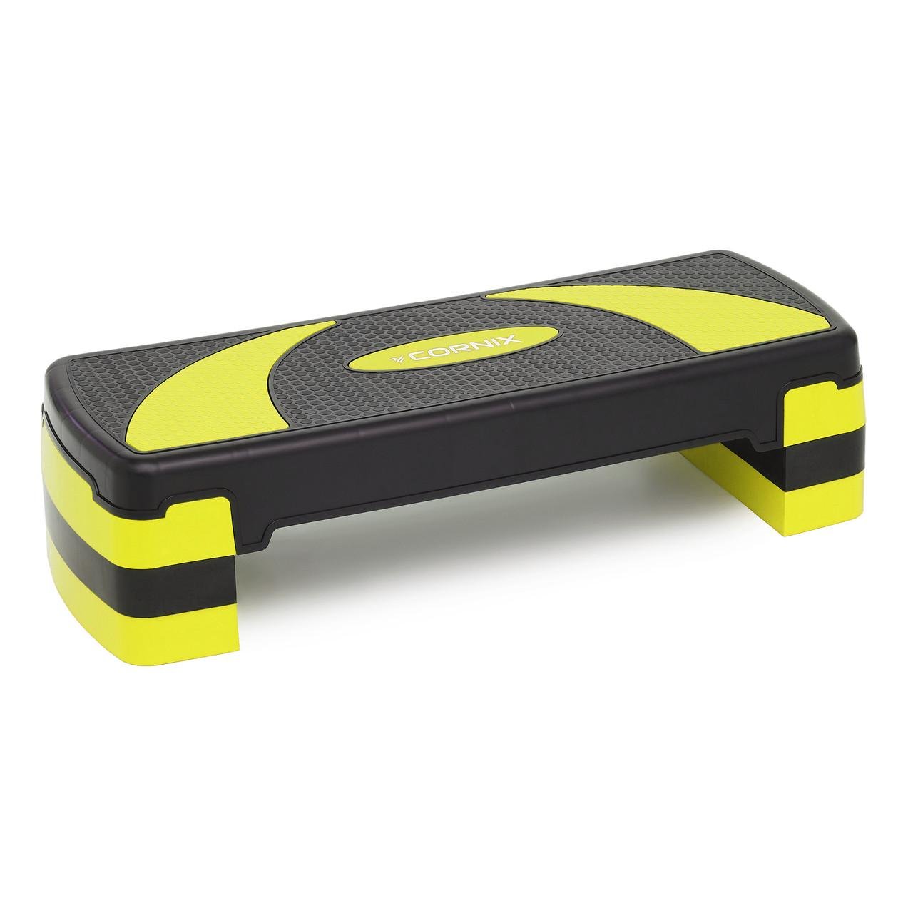 Степь-платформа Cornix XR-0187 3-ступенчатая 78x29x10-20 см Black/Yellow (2735132302)
