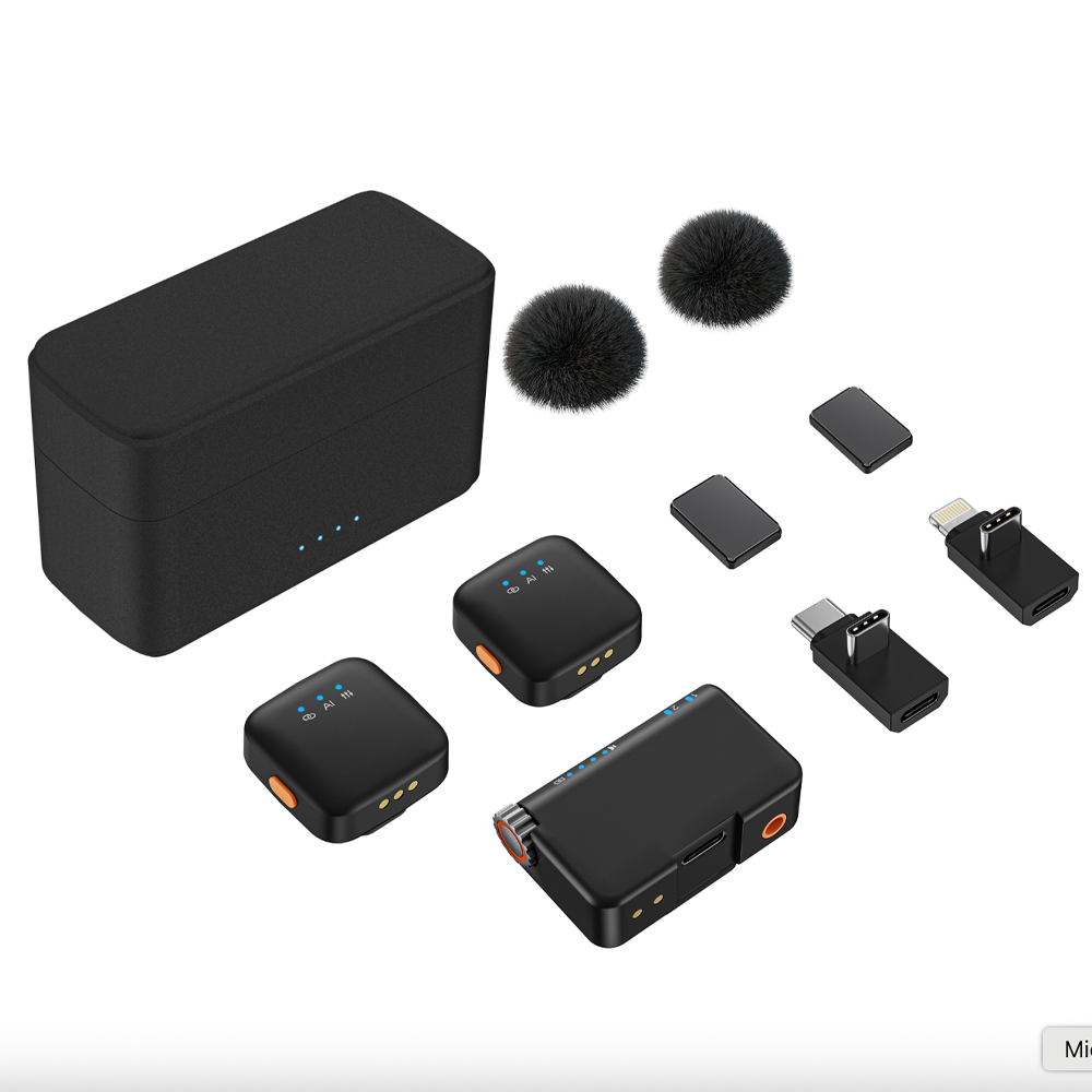 Микрофон беспроводной петличный Savetek M15 mini с шумопоглощением AI для телефона Type-C/Lightning и камеры (114640496) - фото 2