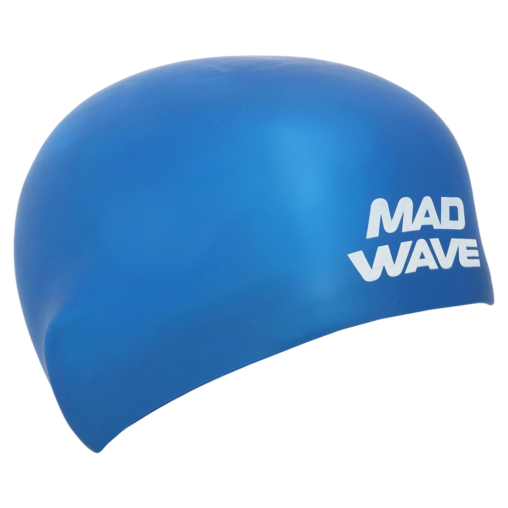 Шапочка для плавания стартовая Mad Wave SOFT FINA Approved M053301 силиконовая M Синий (AM0009424)
