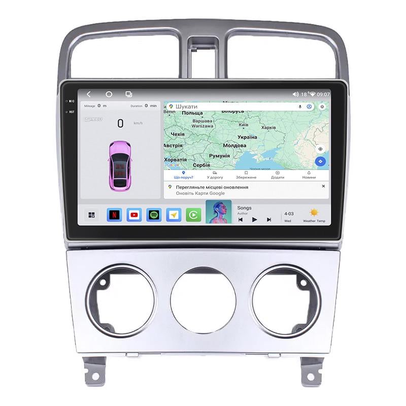 Автомагнитола штатная Lesko для Subaru Forester II 2002-2005 4/64 QLED CarPlay 4G Wi-Fi GPS Prime 9" (22391686)