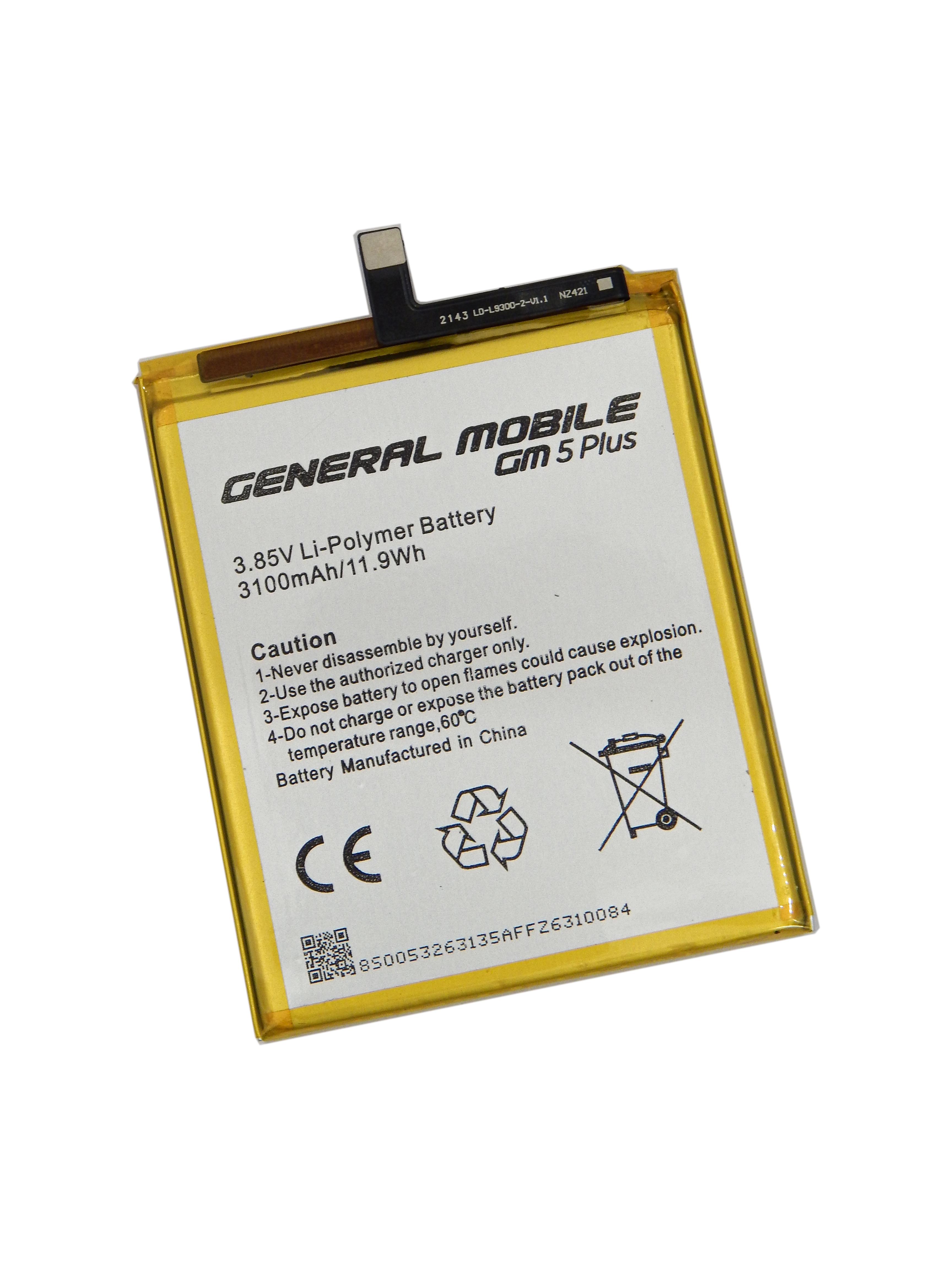 Аккумулятор для General Mobile GM 5 PLUS (11778910)