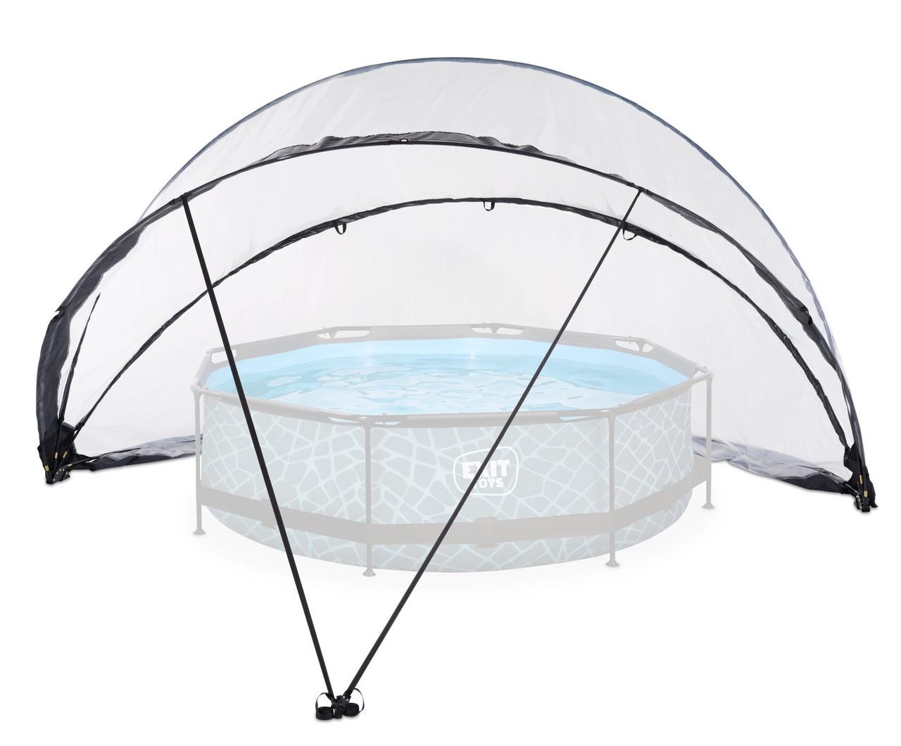 Бассейн каркасный с наземным куполом Exit Toys 360х76 см Камень (2448817177) - фото 3 Бассейн каркасный с наземным куполом Exit Toys 360х76 см Камень (2448817177) - фото 3