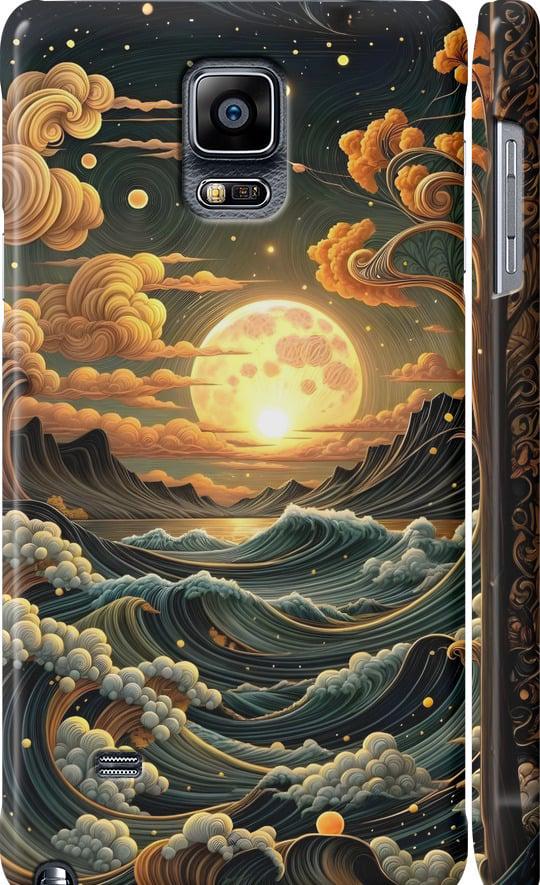 Чохол на Samsung Galaxy Note 4 N910H Арт хвилі (6332m-64-42517)