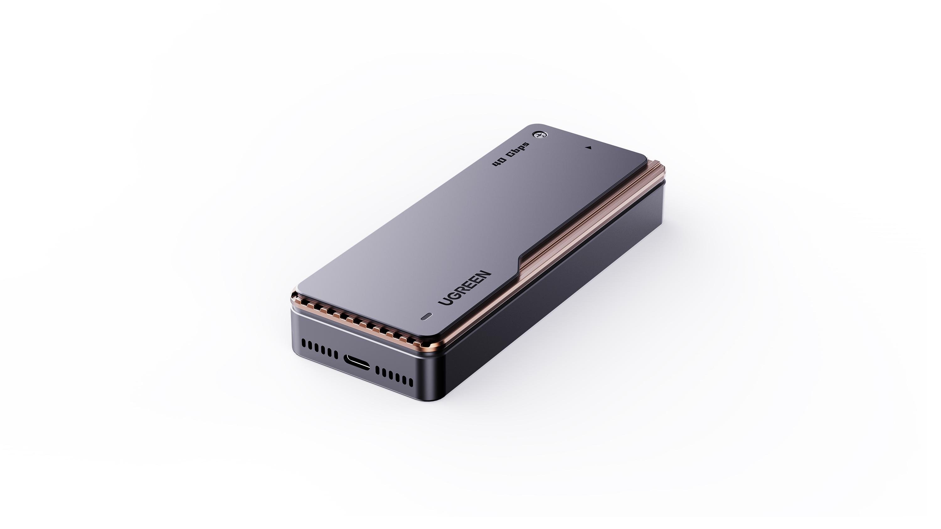 Зовнішня кишеня UGREEN CM642 M.2 NVMe SSD to USB Type-C Thunderbolt Grey (15976) - фото 17