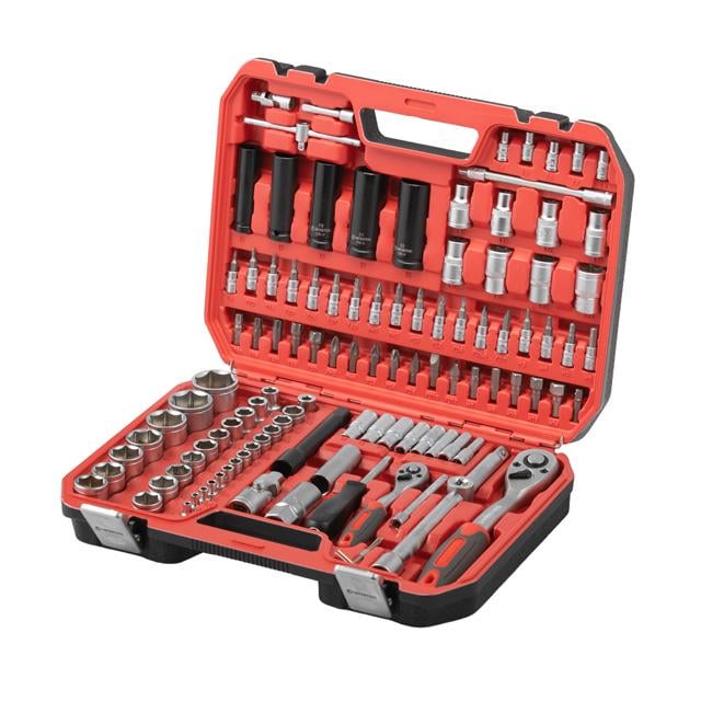 набор инструментов IMPACT 111 ед. 1/2" ;1/4" Cr-V головки удлиненные 15/17/19/21/22 125мм