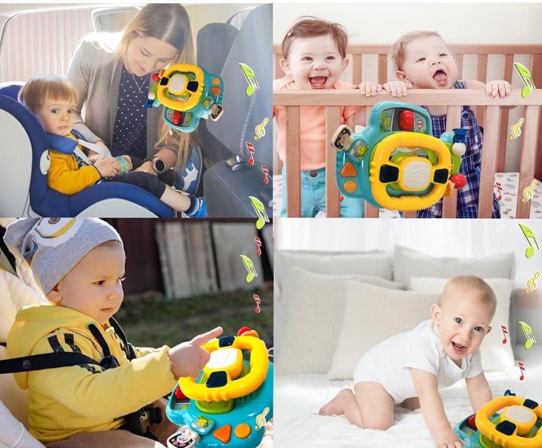 Дитячий музичний автотренажер Bridge з фіксацією (2662972821) - фото 5