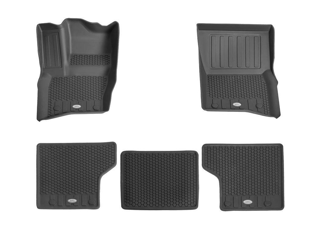 Килимки в салон Land Rover для Land Rover Defender 90 2020- 5 місць гумові 5 шт. (VPLES0548)