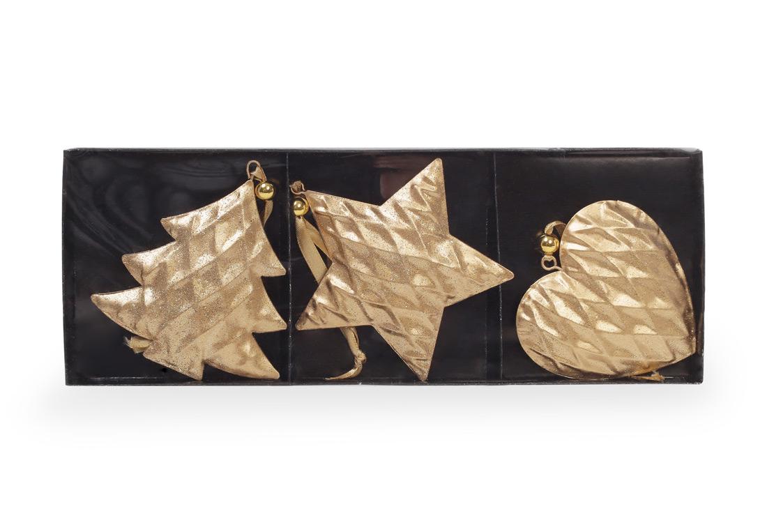 Набор елочных украшений BonaDi 3 шт. (785-522)