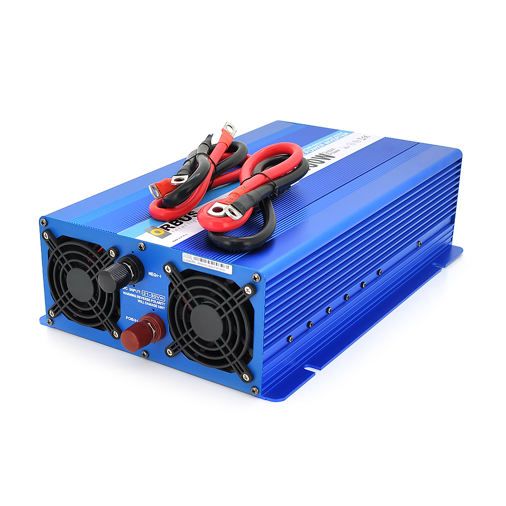 Інвертор напруги ORBUS OTS3000-24 з чистою синусоїдою 3000 Вт 24В (26617888) - фото 2 Інвертор напруги ORBUS OTS3000-24 з чистою синусоїдою 3000 Вт 24В (26617888) - фото 2