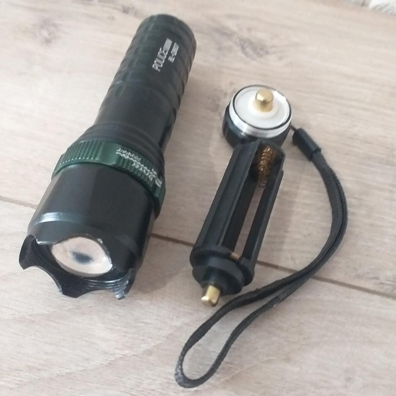 Фонарик тактический ручной BL-Q8637 Черный (KG-9907) - фото 3