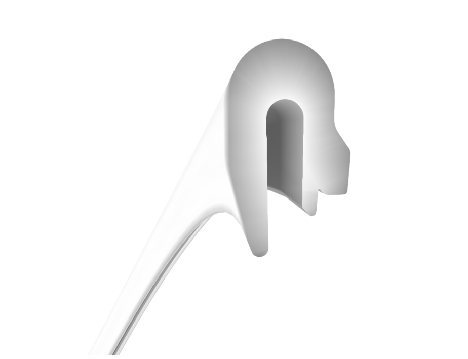 Гарпун-клин ПВХ для натяжного потолка Белый (2379377936-1)