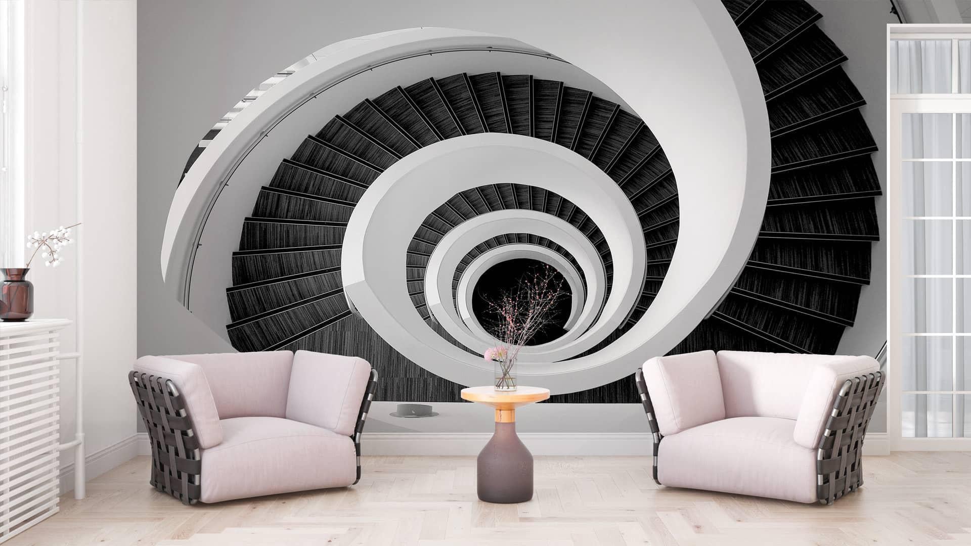 Фотошпалери флізелінові Styleo Print-walls Сходи у простір 0684 400х250 см (Pw-0684/4)