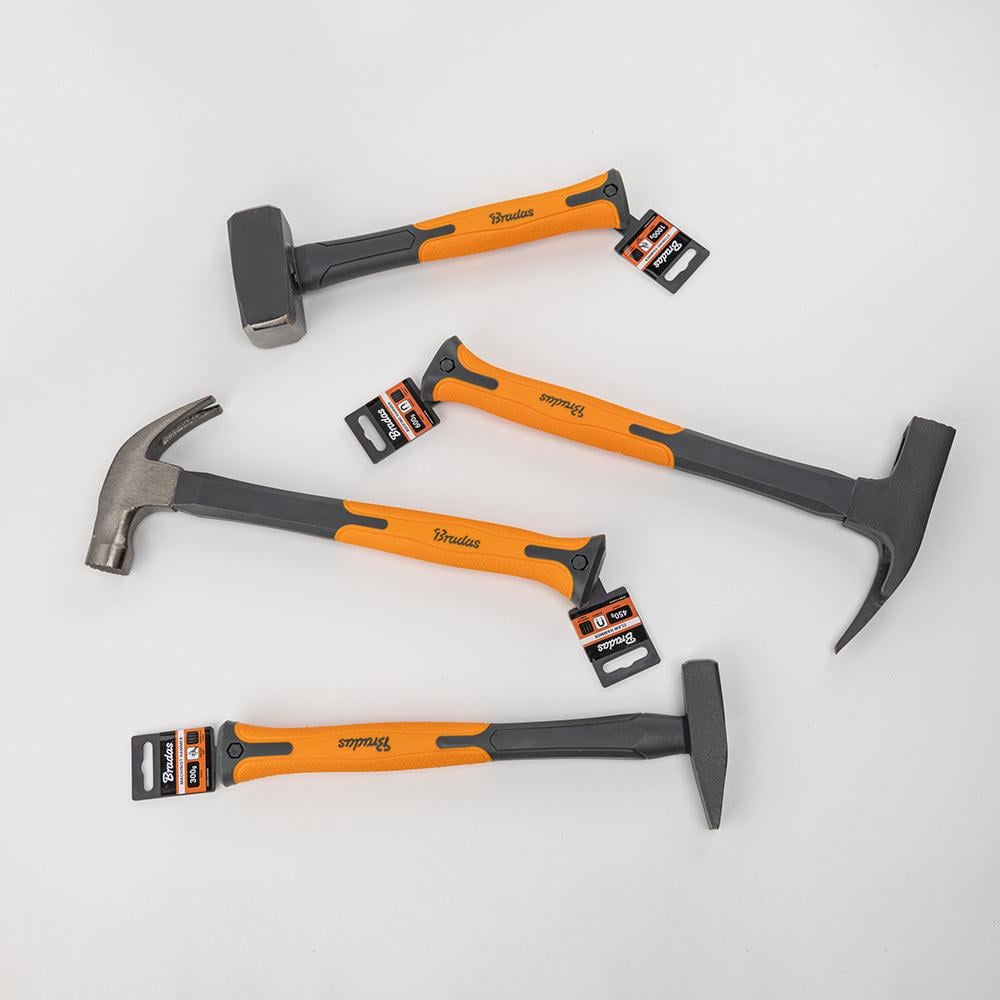 Столярный молоток Fiberglass с магнитной ручкой из стекловолокна для гвоздей 450 г (DIY-HF3045) - фото 4 Столярный молоток Fiberglass с магнитной ручкой из стекловолокна для гвоздей 450 г (DIY-HF3045) - фото 4