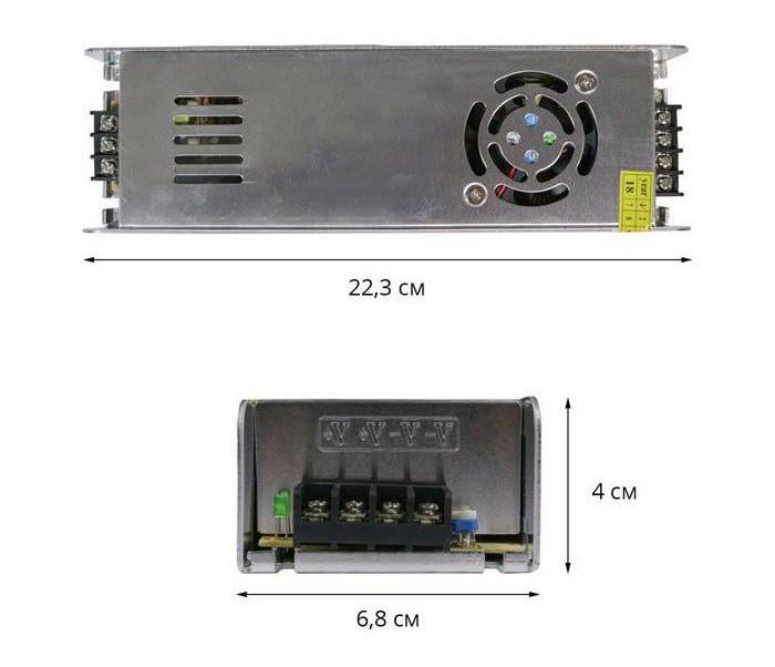 Блок питания OEM DC12 STR-360 360 W 30 А вузький (00-00011675) - фото 2