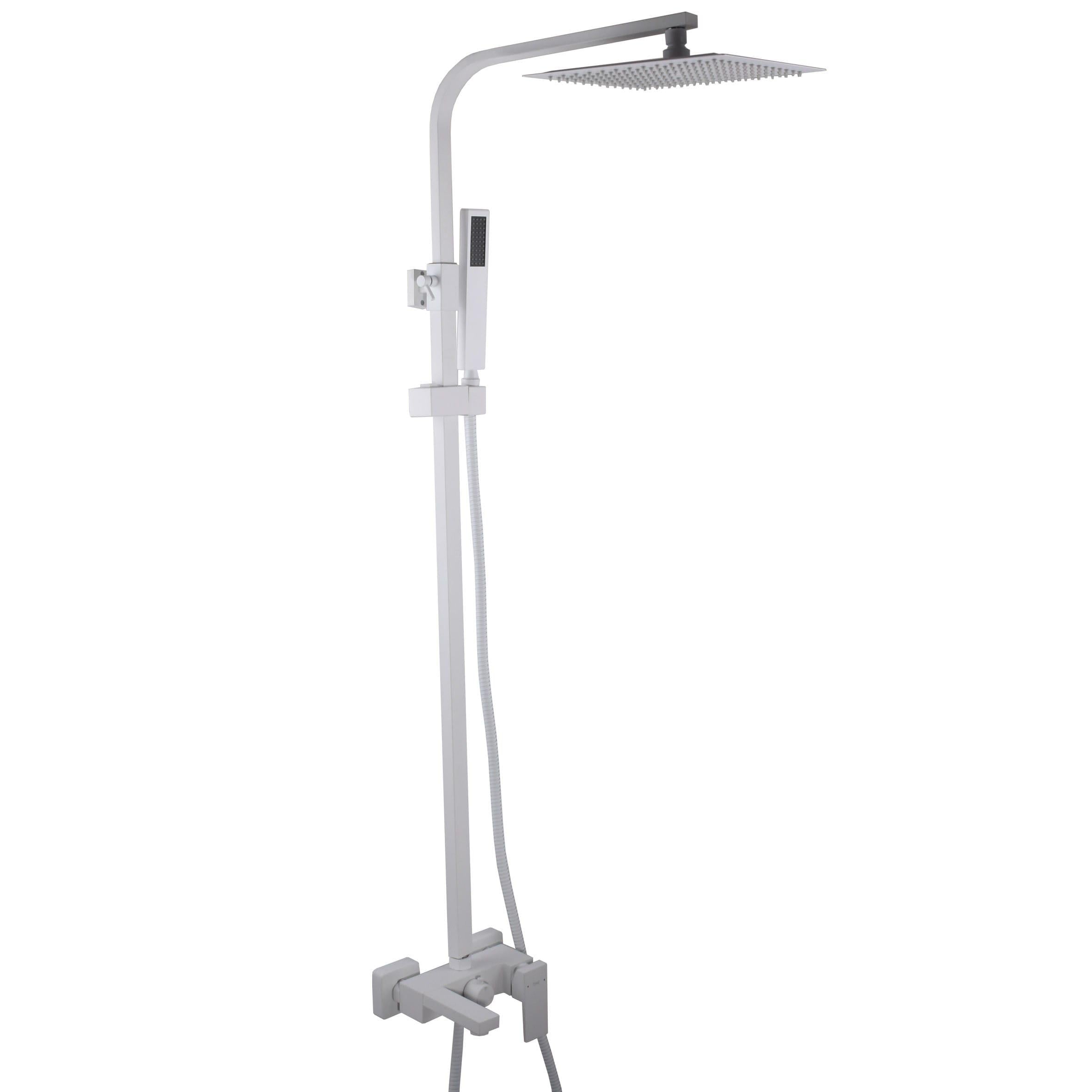 Душевая система TOPAZ Odiss с изливом латунь Белый матовый (TO 18202-H66-WW)