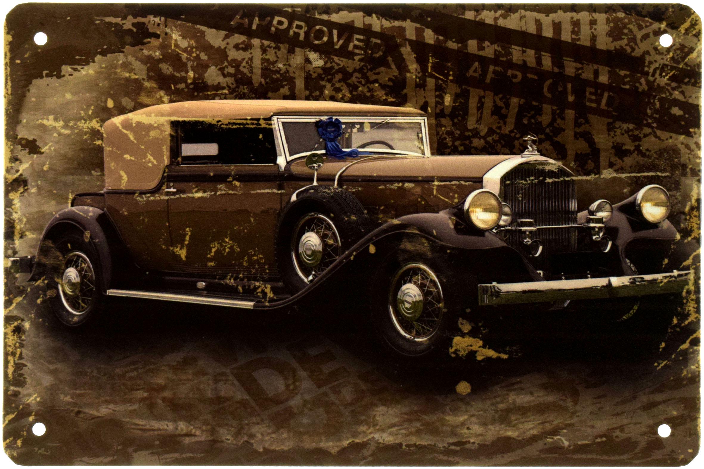 Табличка металлическая Pierce-Arrow Model 41 Convertible Victoria By LeBaron 1931 20x30 см