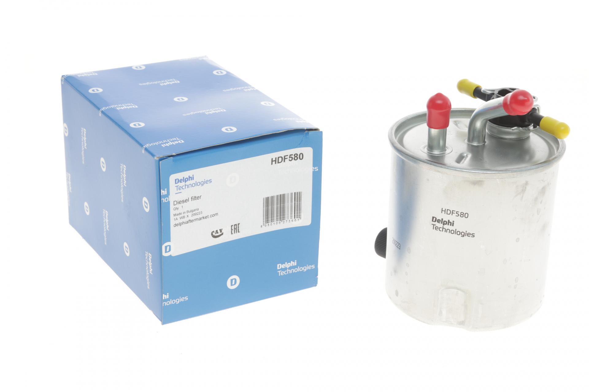 Фільтр паливний DELPHI для Nissan Patrol 3,0 TDiC 97-/X-Trail 2,2 dCi 01-08 (HDF580)