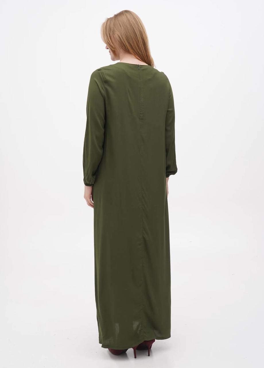 Платье Juliet Deluxe вискоза р. 52 Хаки (33438-02-52) - фото 2 Платье Juliet Deluxe вискоза р. 52 Хаки (33438-02-52) - фото 2