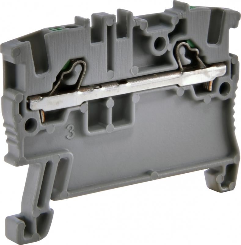 Клемма пружинная наборная ETI ESH-EFC.1 17,5А 1,5 мм2 44,9x3,5x36,5 мм push-in Серый (3903340)