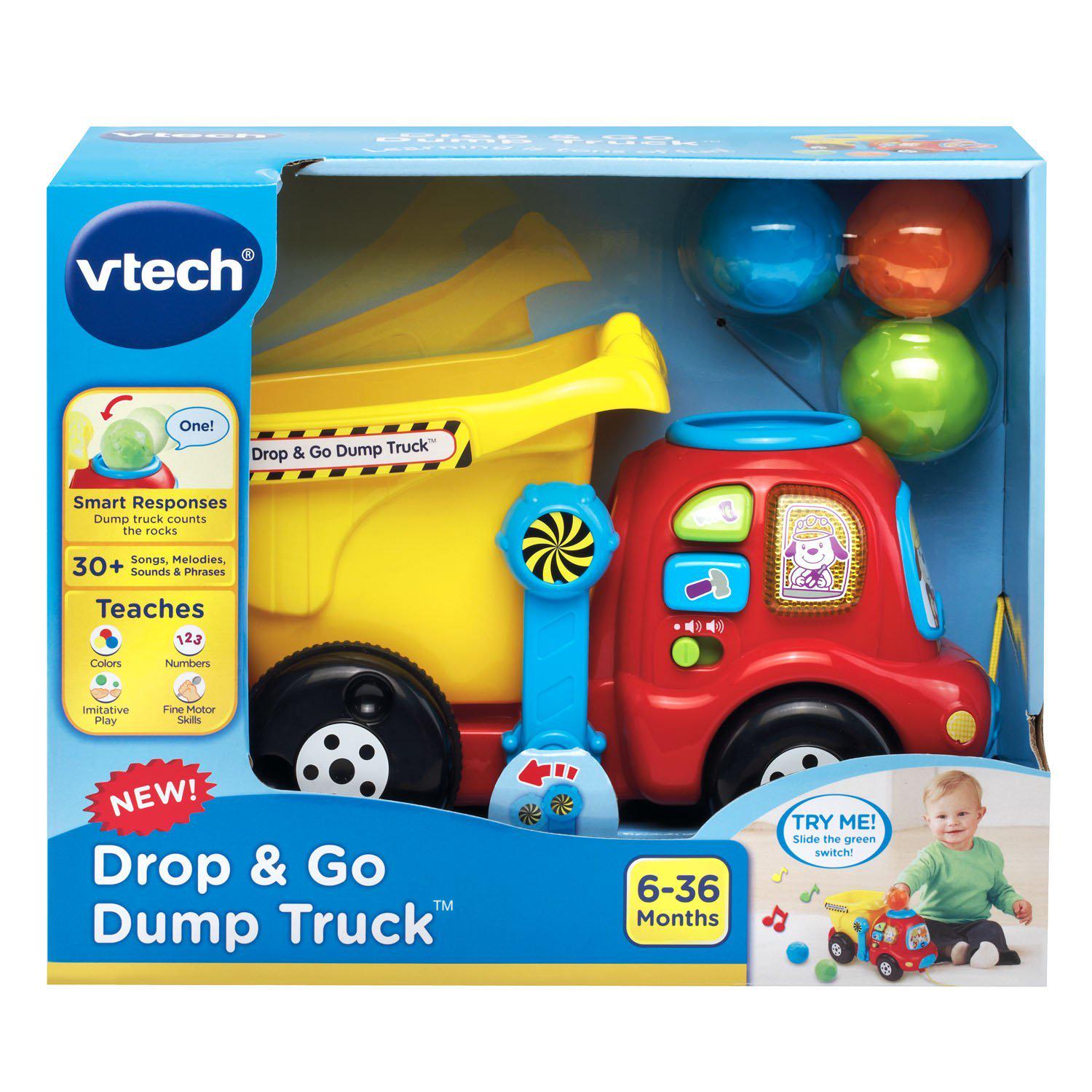 Музыкальный грузовик VTech Drop and Go Dump Truck кидай и считай (80-166500) - фото 2