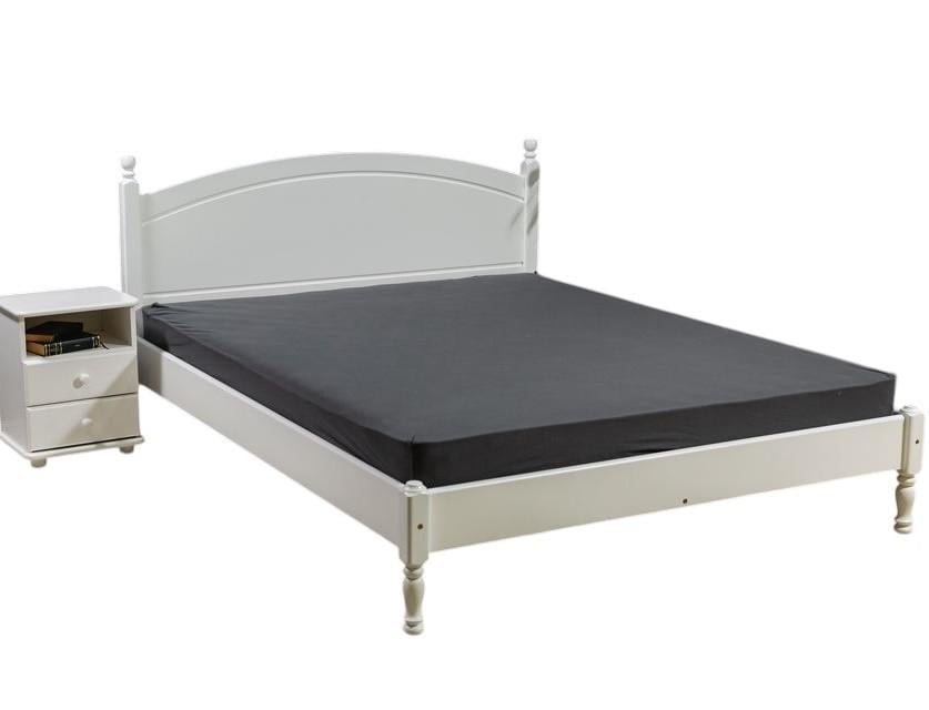 Ліжко двоспальне дерев'яне Скіф Л-207 140х210 см Білий (25569246) Ліжко двоспальне дерев'яне Скіф Л-207 140х210 см Білий (25569246)