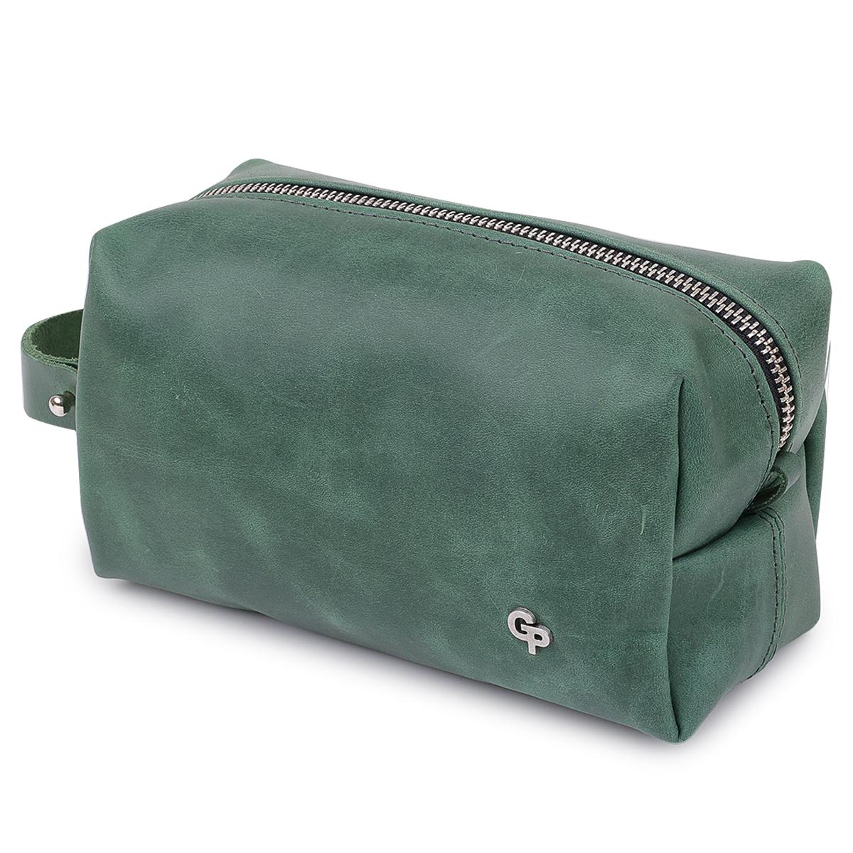 Косметичка унисекс GRANDE PELLE 11572 Зеленый (50072)