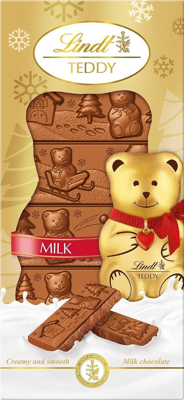 Шоколад Lindt Teddy Milk Chocolate Bar 120 г (2856236034)