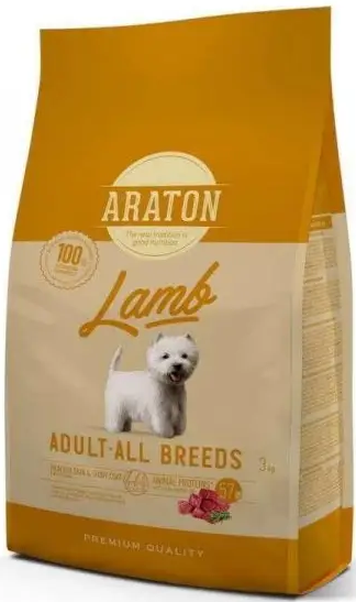 Корм сухой Araton LAMB All Breeds Полноценный для взрослых собак с ягнятиной 3 кг (ART47481) Корм сухой Araton LAMB All Breeds Полноценный для взрослых собак с ягнятиной 3 кг (ART47481)