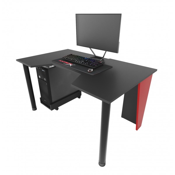 Компьютерный стол игровой Zeus GAMER-2 Черный с красным (6453790e7d6d512e913bb769)
