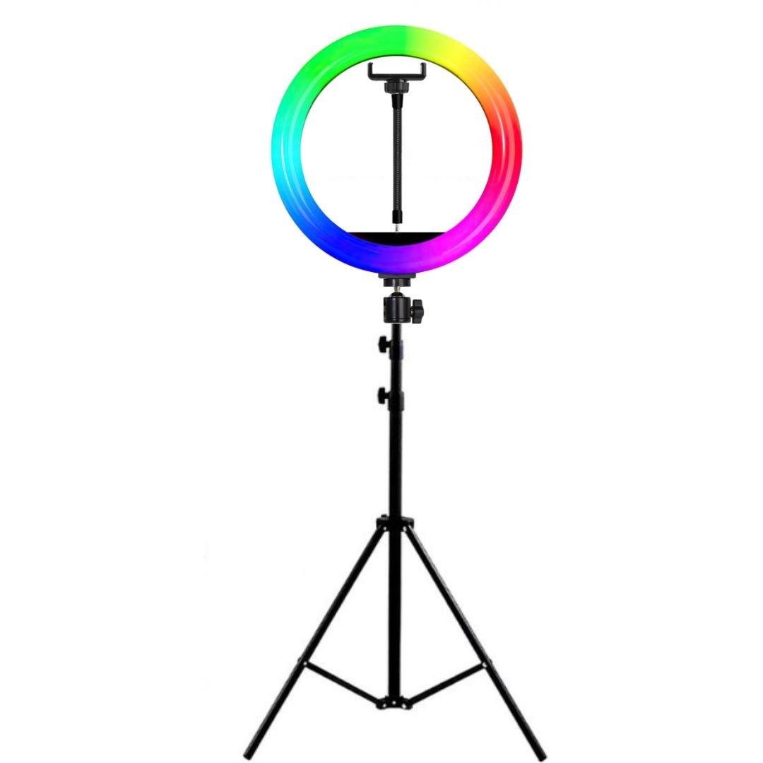 Кольцевая лампа Ring Light RGB с держателем и штативом 2,1 м 33 см (26644952)