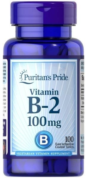 Витамин В-2 Рибофлавин Puritans Pride Vitamin B-2 Riboflavin 100 мг 100 таблеток