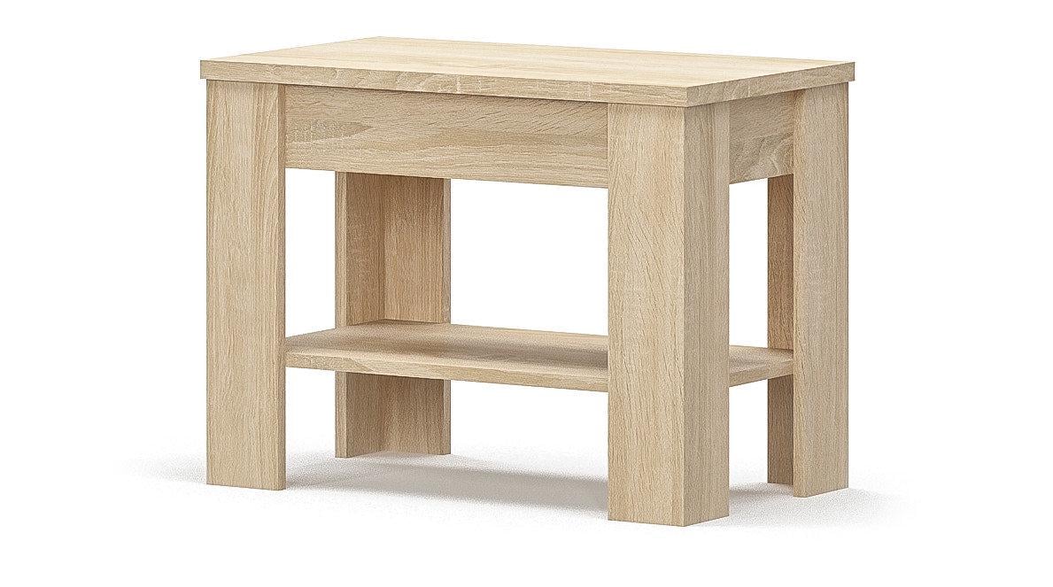 Стол журнальный Гресс 70/660x380x495 из ДСП цвет дуб самоа Мебель Сервис Стол журнальный Гресс 70/660x380x495 из ДСП цвет дуб самоа Мебель Сервис