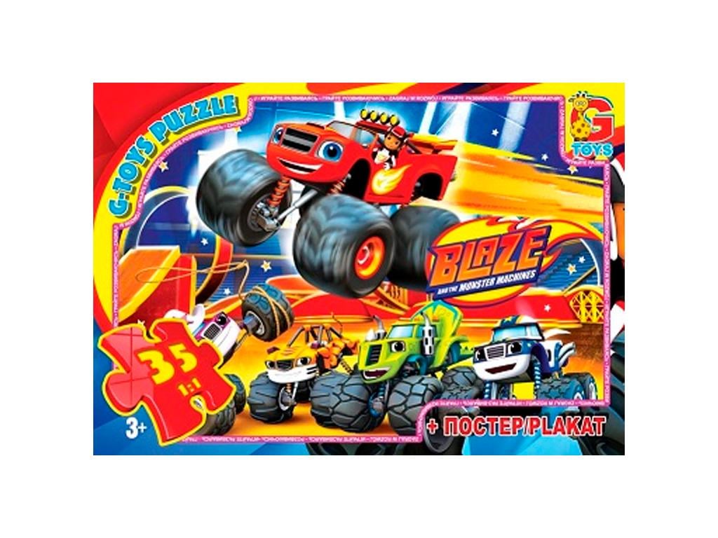 Пазлы G-Toys из серии Blaze 35 эл. (ZE002)