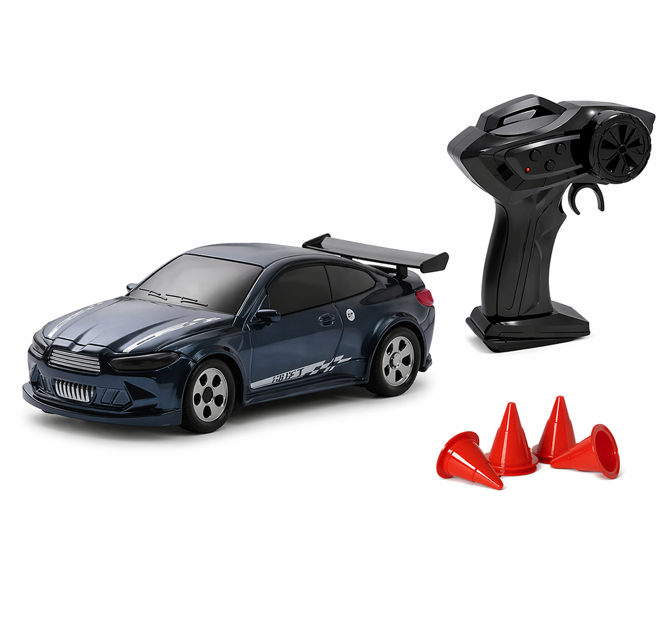 Ридиоуправляемая машинка Дрифт RC 2.4G 4WD 1/64 RTR Type-C LED фары и стопы в виде авто BMW