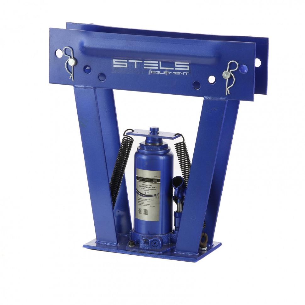Трубогиб гідравлічний STELS 1/2"-1" в комплекті з черевиками у пластиковому кейсі 8 т (18115) - фото 4